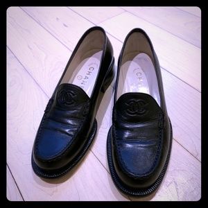 CHANEL Leather Loafers
